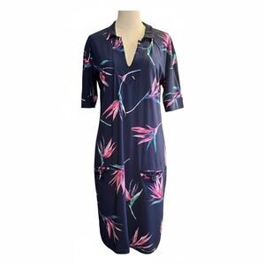 Tori Richards Floral V-Neck Dress XL